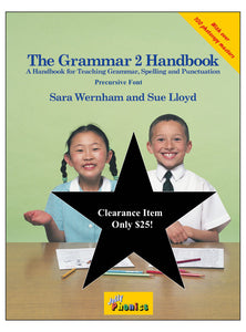 Grammar Handbook 2 - Precursive Font - Clearance Sale