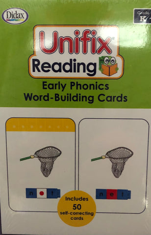 Unifix Reading Early Phonics Word-Building Cards