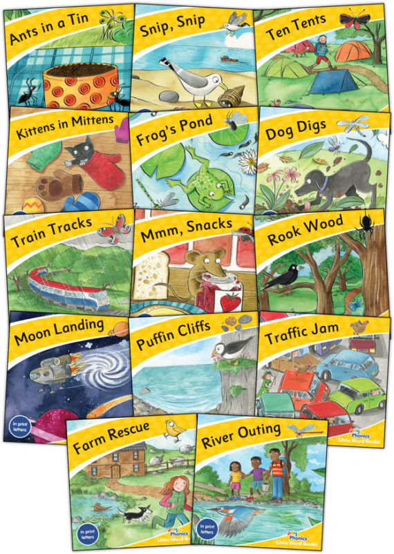 Jolly Phonics Little Word Books (in print letters)